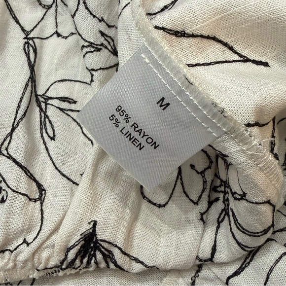 Jane + Delancey Linen Blend Tiered Dress Sleeveless Thin Floral Print NWT Medium - Picture 6 of 7